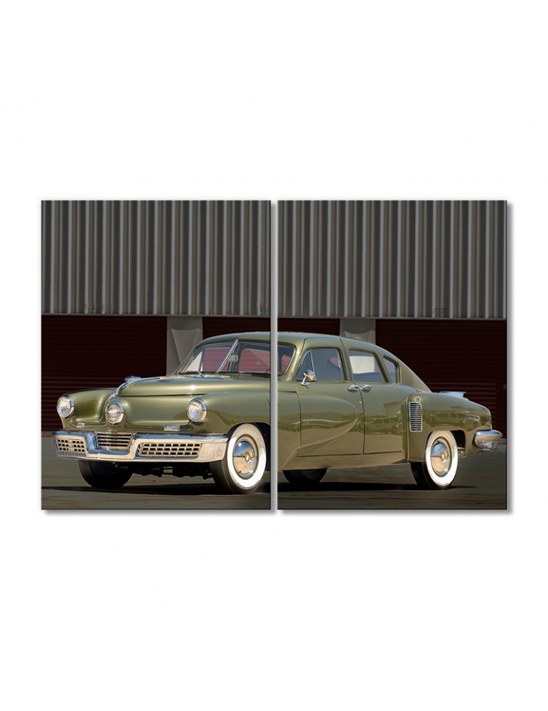 

Модульная картина Artel «1948 Такер Седан 01 зеленый перед авто» 2 модуля 80x120 см