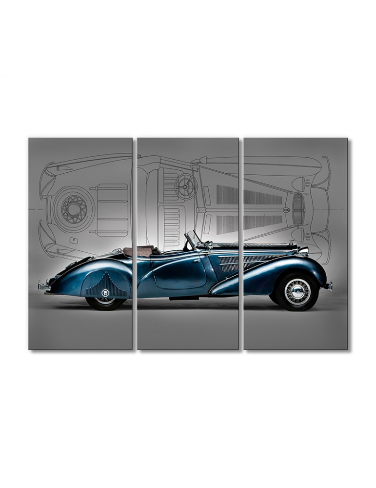 

Модульная картина Artel «1938 Horch 853 Специаль Родстер» 3 модуля 90x135 см