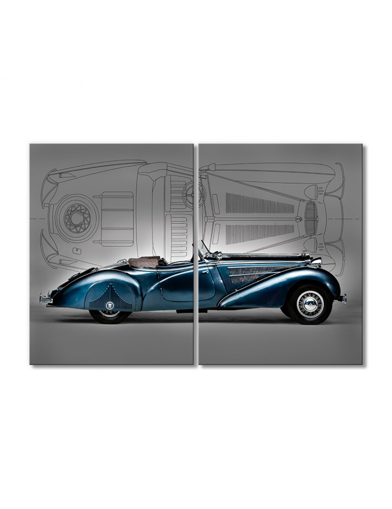 

Модульная картина Artel «1938 Horch 853 Специаль Родстер» 2 модуля 50x75 см