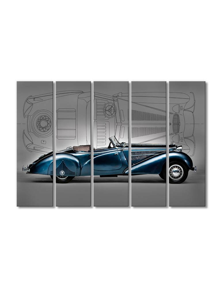 

Модульная картина Artel «1938 Horch 853 Специаль Родстер» 5 модулей 70x105 см