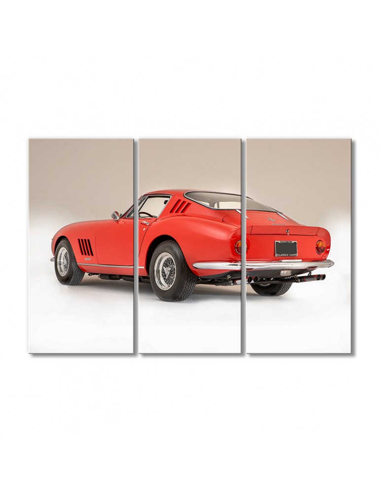 

Модульная картина Artel «1967 Феррари 275 GTB-4 красный» 3 модуля 120x180 см