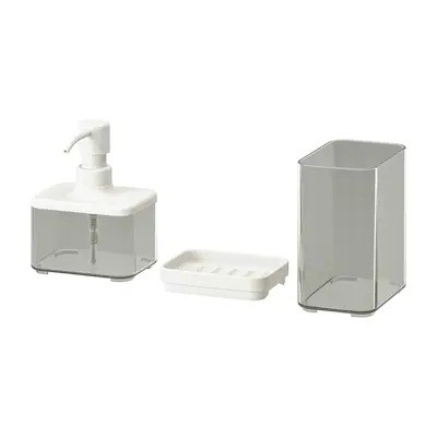 

Набор аксессуаров для ванной комнаты IKEA (ИКЕА) BROGRUND 3 предмета 804.565.57