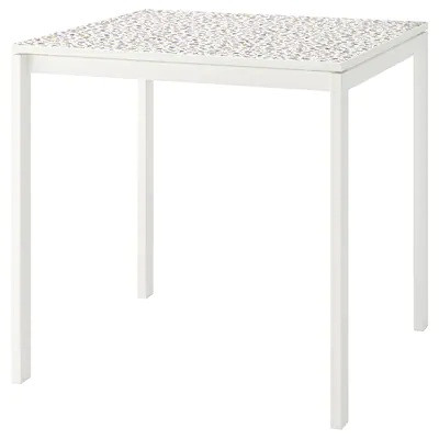 

Обеденный стол IKEA (ИКЕА) MELLTORP 75х75 см Мозаика/Белый 193.908.67