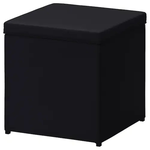 

Пуфик подставка для ног IKEA (ИКЕА) BOSNÄS с ящиком Черный 402.666.82