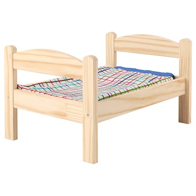 

Кровать для куклы с набором постельного белья IKEA (ИКЕА) Duktig сосна разноцветный 400.863.51