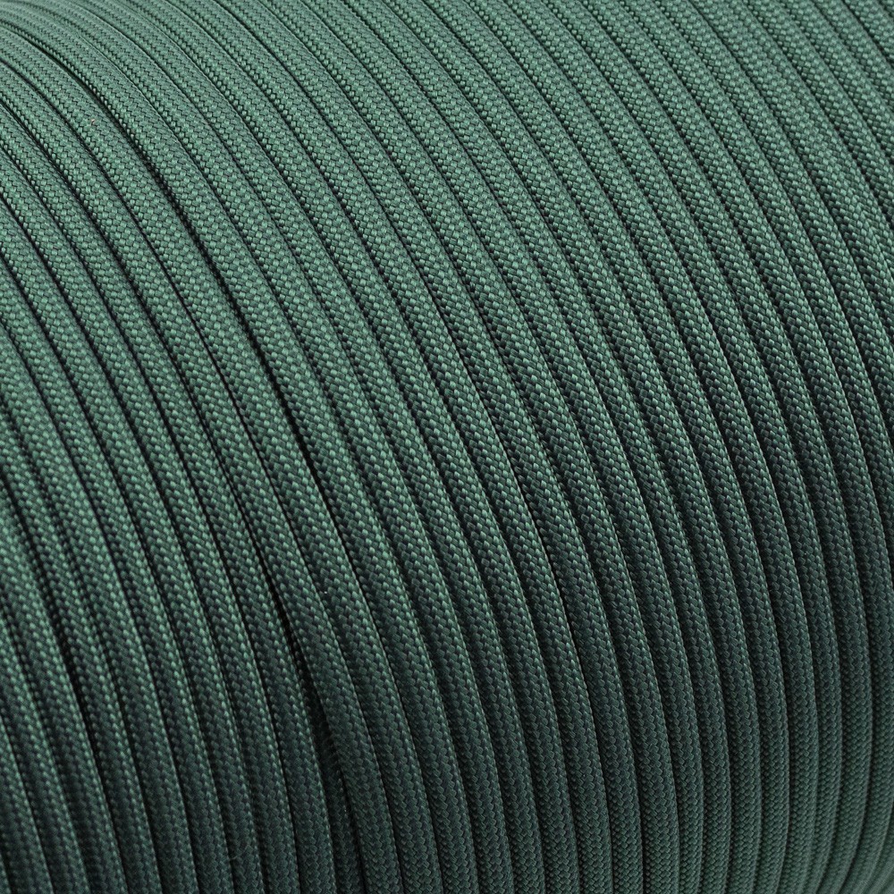 

Паракорд dark emerald green #022 Paracord 550 (моток 30 метров)