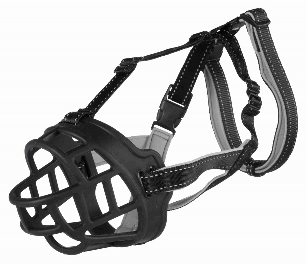 

Намордник для собак Trixie "Flex" L-XL 30см/36см черный силикон (TX-17615)