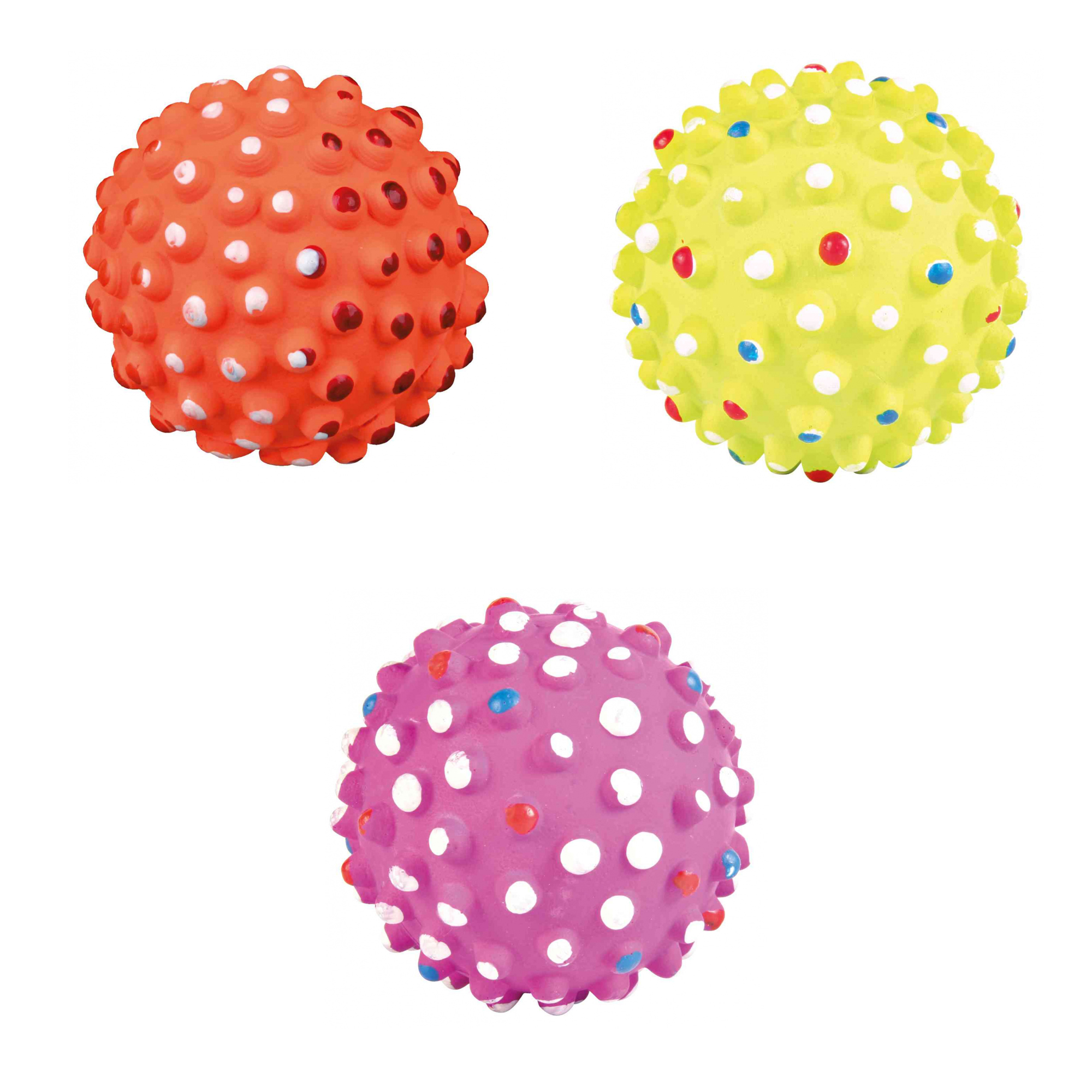 

Набор игрушек для собак Trixie Мячи в виде мины 7см 18шт (TX-3461)