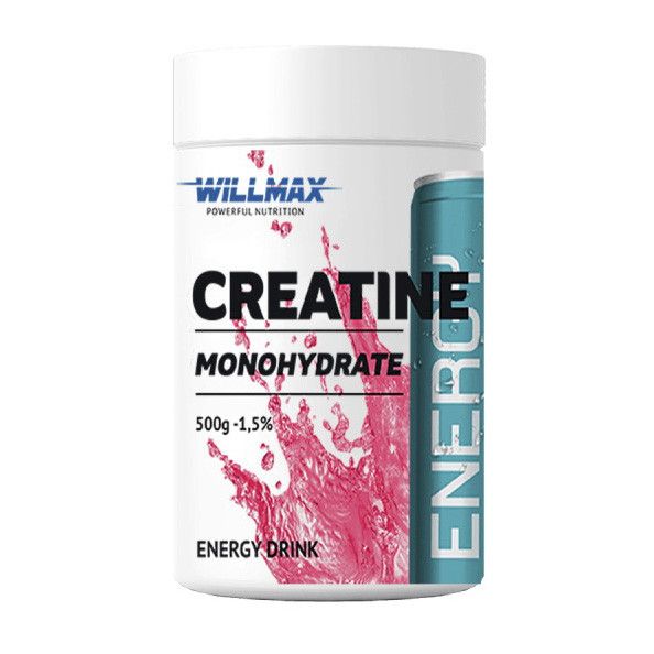 

Креатин моногидрат Willmax Creatine Monohydrate 500 грамм Лайм