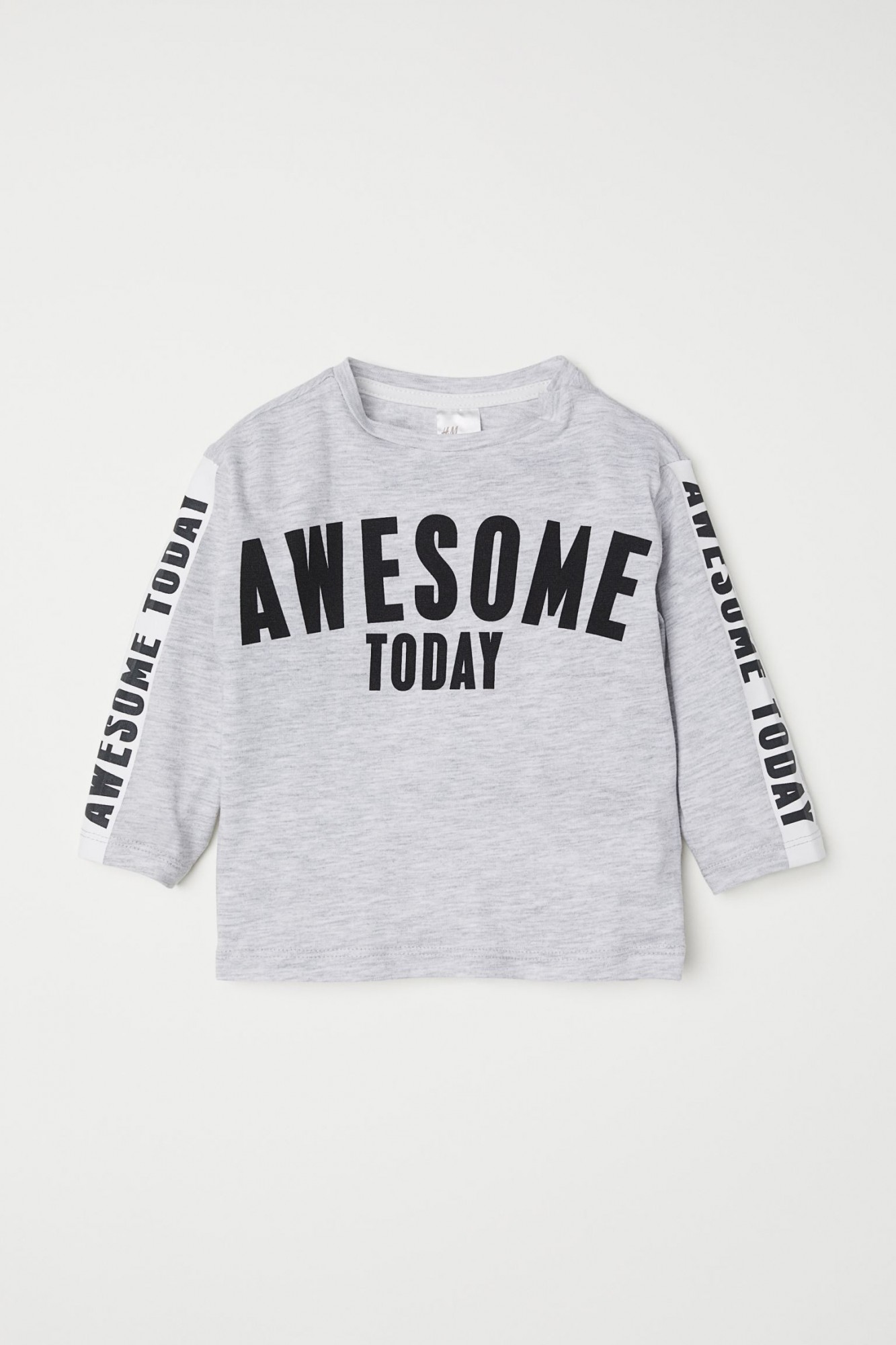 

Лонгслив H&M трикотажный 80 серый 000067