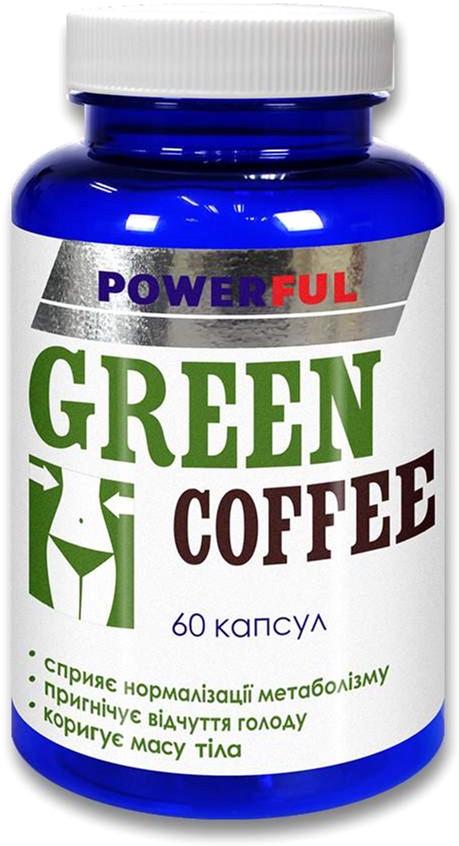 

Зеленый кофе Powerful капсулы 1.0 г №60 Банка (4820142434015)