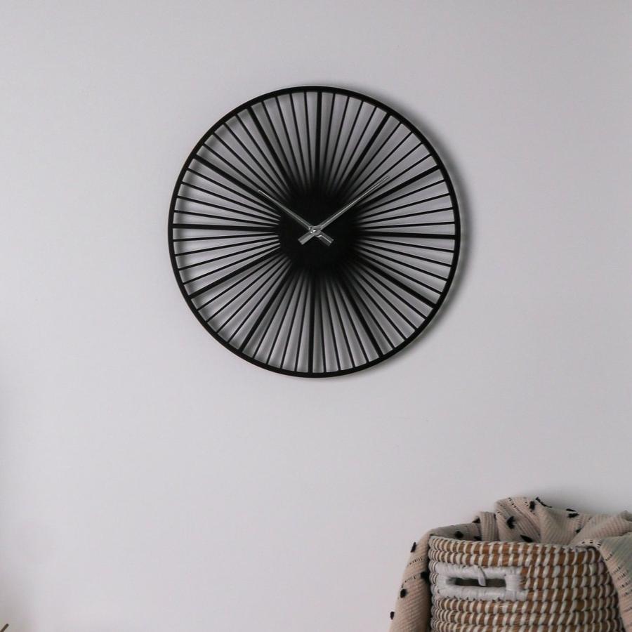 

Черные настенные часы Moku Circum (38 x 38 см)