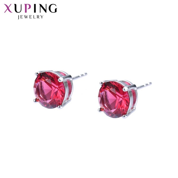 

Серьги Xuping с фианитами гранат родиум 10008339