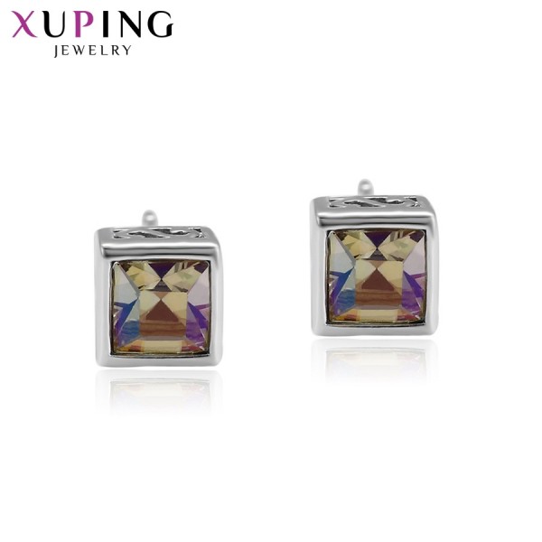 

Серьги Xuping с сиреневыми кристаллами Swarovski родиум 2954000