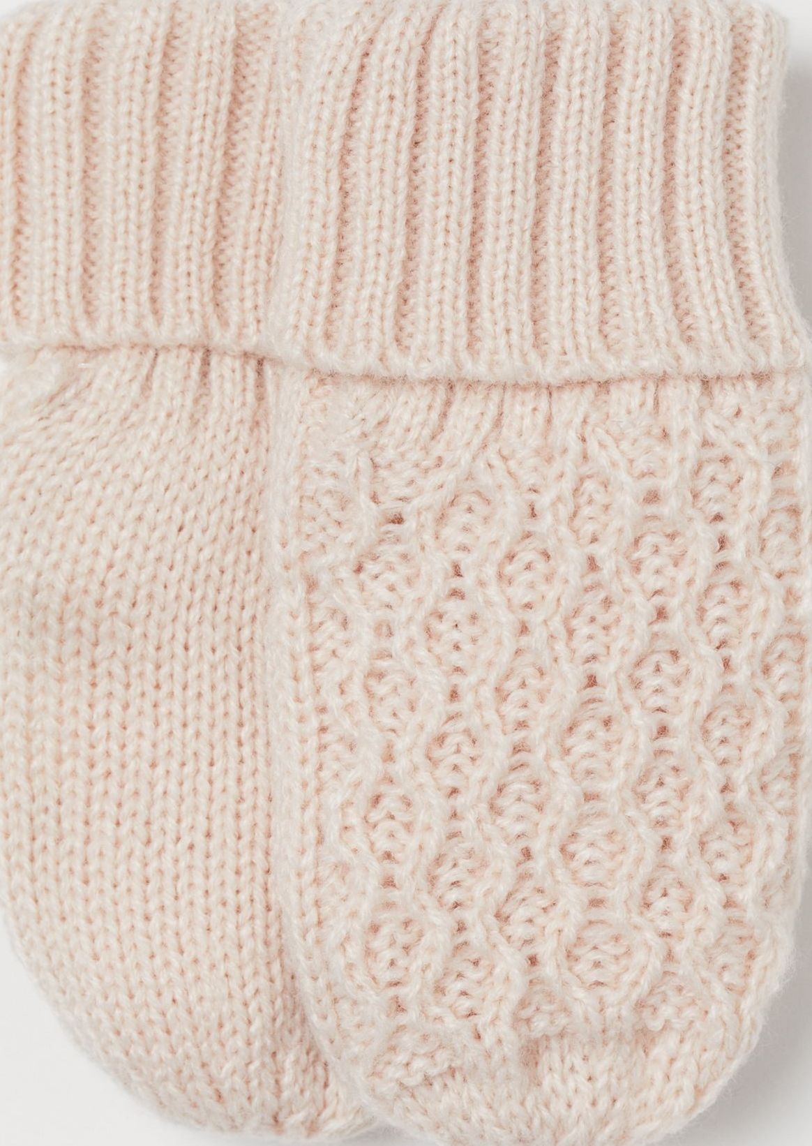 

Варежки H&M 0747534 74-80 см Пудра