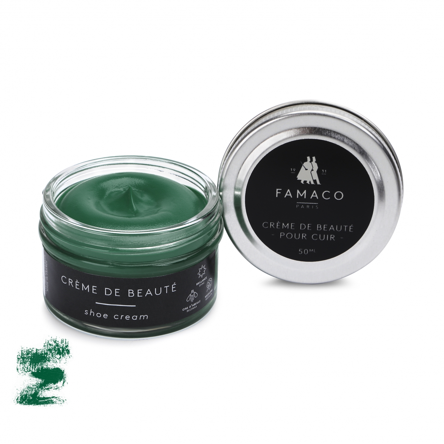 

Крем для обуви зеленый 391 Famaco Creme De Beaute, 50 мл