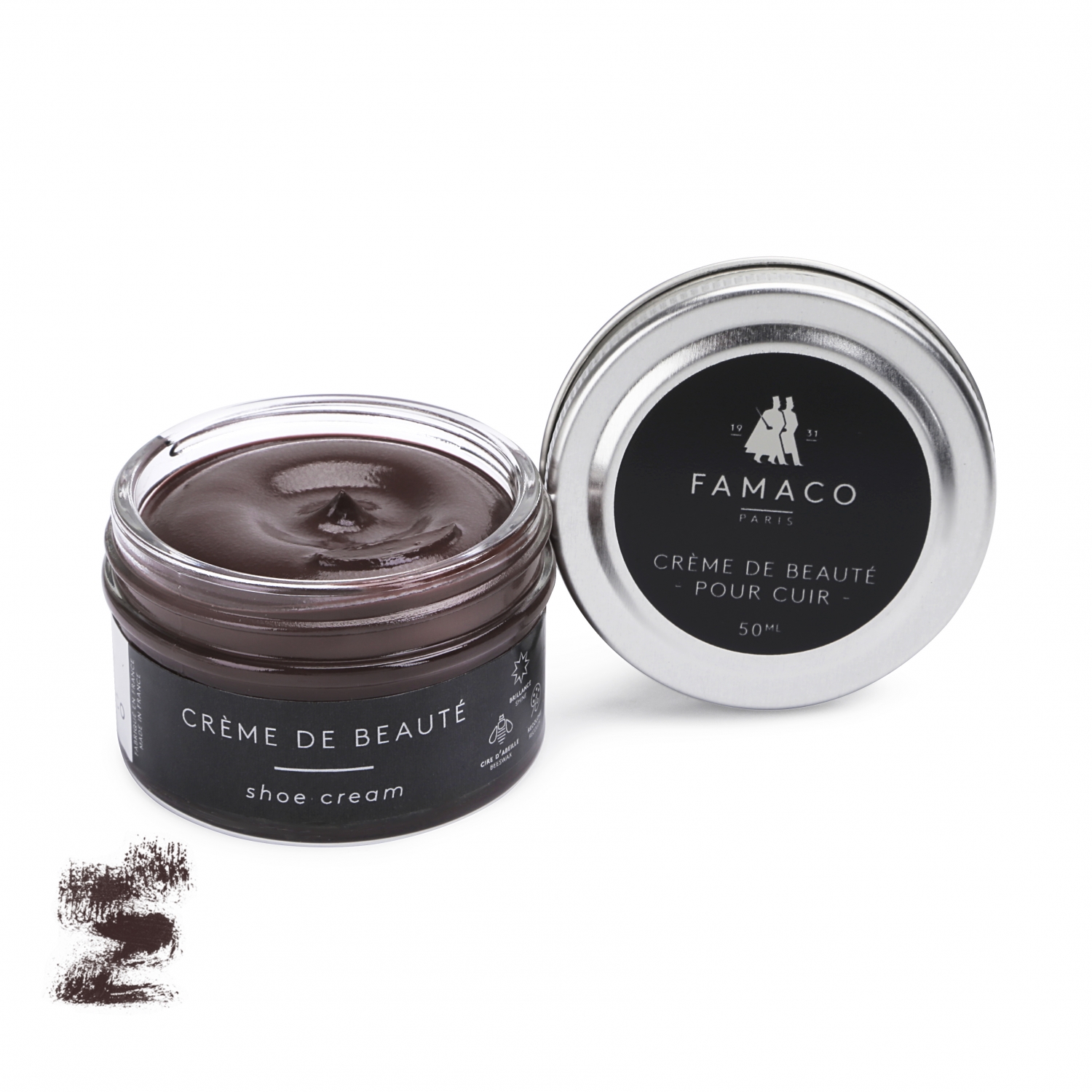 

Крем для обуви темно коричневый 383 Famaco Creme De Beaute, 50 мл