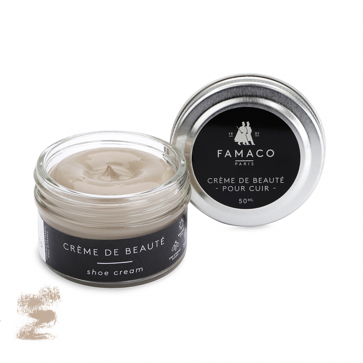 

Крем для обуви светло серый 332 Famaco Creme De Beaute, 50 мл