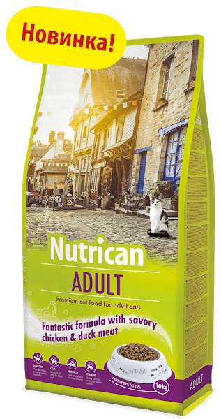 

Корм для кошек Nutrican Adult Cat 10 kg