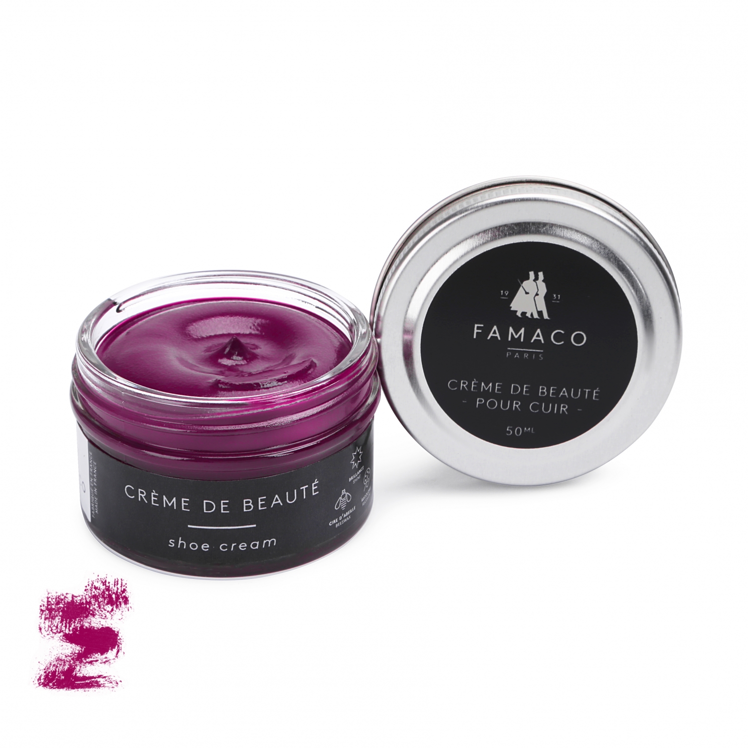 

Крем для обуви малиновый 328 Famaco Creme De Beaute, 50 мл