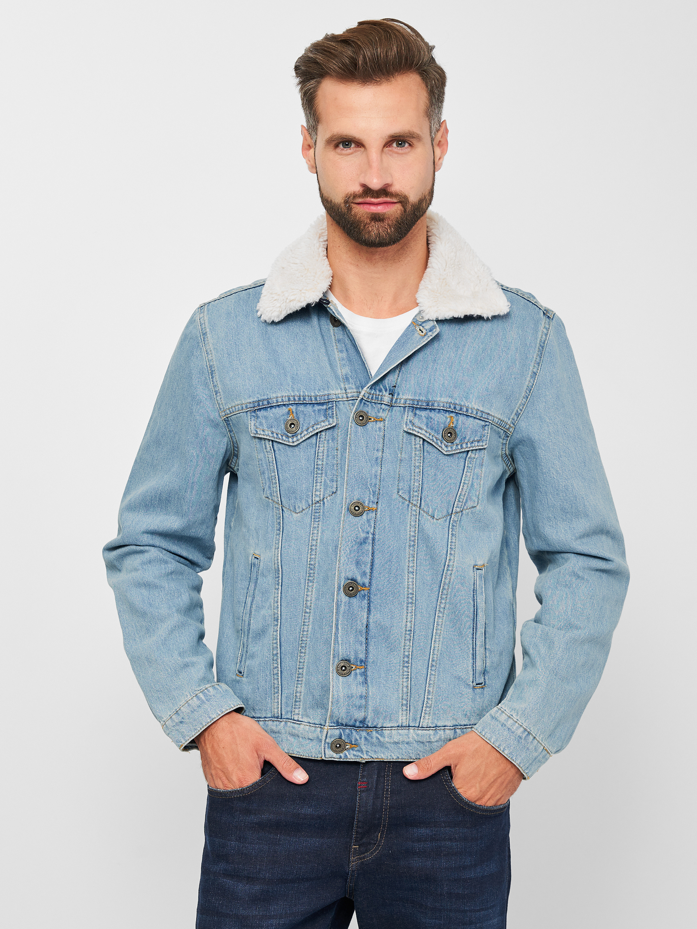 

Куртка джинсовая Koton 9YAM53905LD-600 L Blue