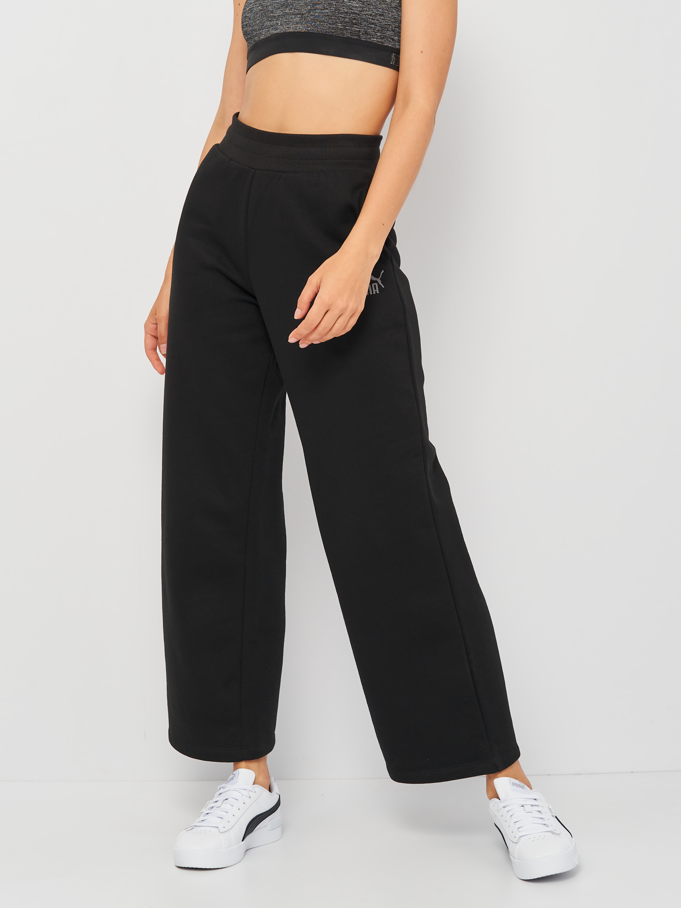 

Спортивные штаны Puma ESS+ Embroidered Wide Pants 58790401 S Puma Black