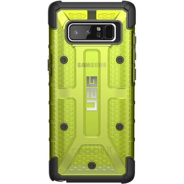 

​Оригинальный противоударный чехол бампер UAG Plasma Samsung Galaxy Note 8 N950 citron