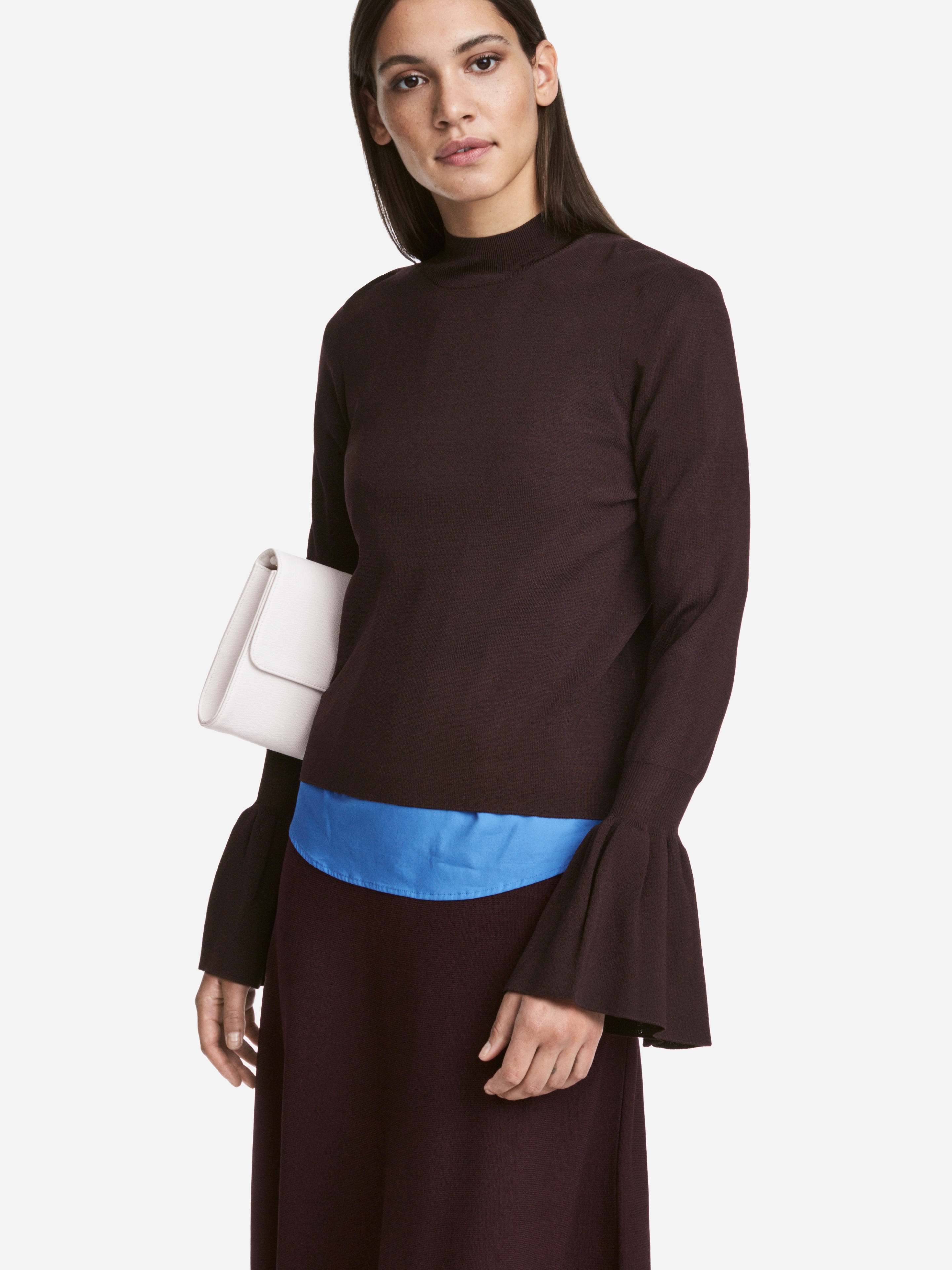 

Свитер H&M 5152656-ACXK S Темно-бордовый