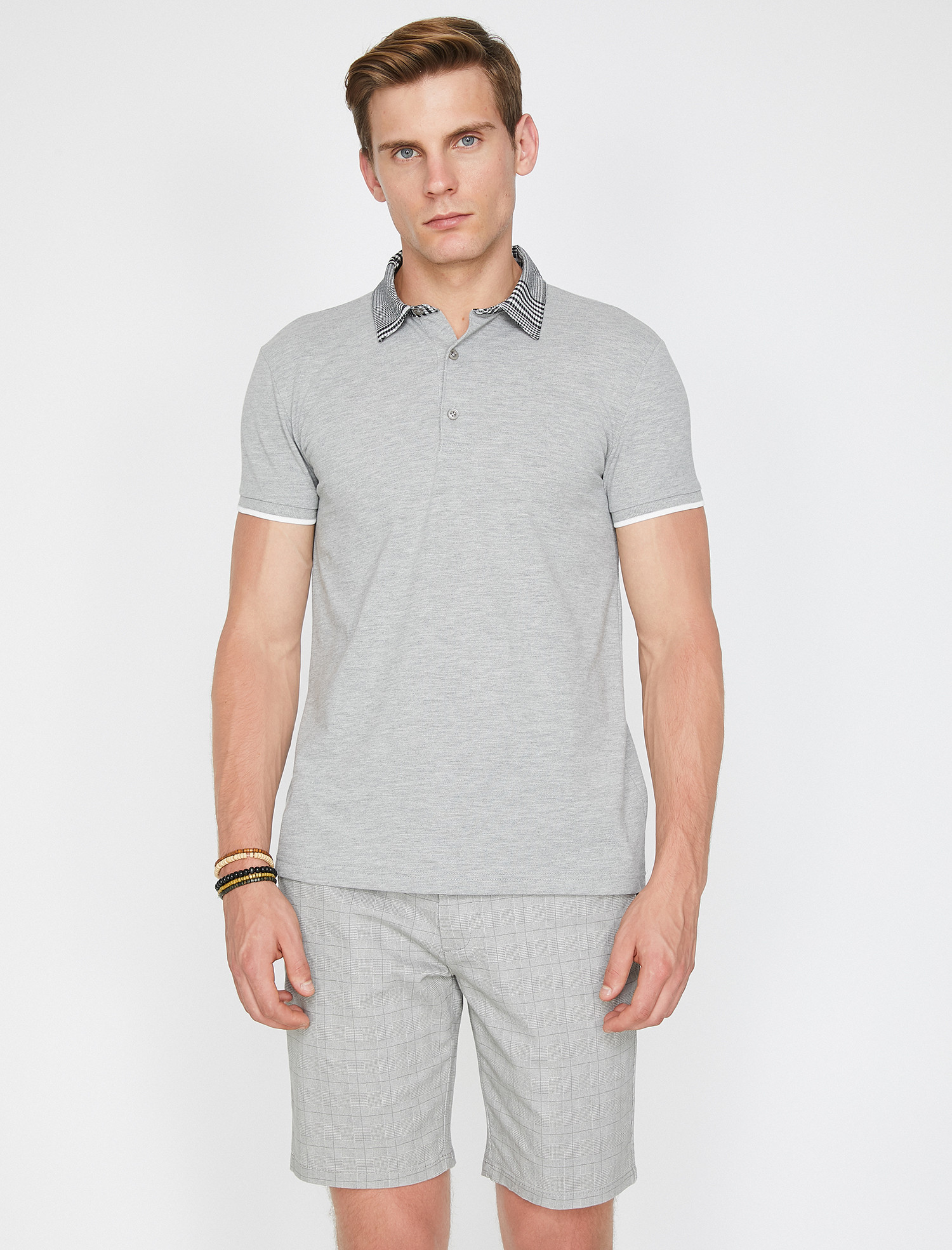 

Поло Koton 9YAM11382HK-027 M Grey