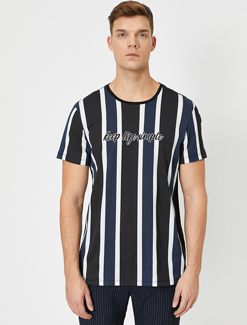 

Футболка Koton 0KAM14266OK-02N S Black Stripe