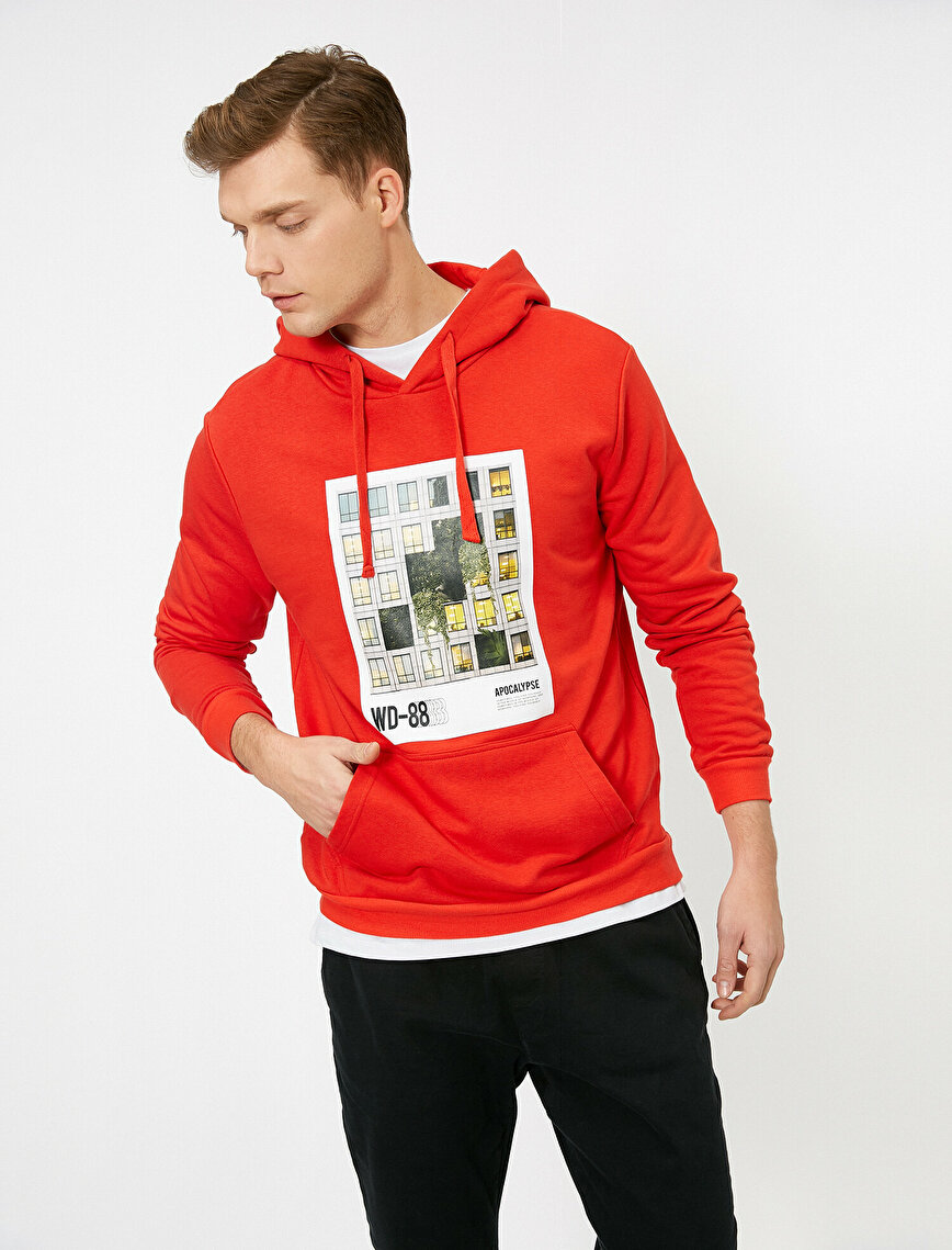 

Худи Koton 0YAM74022OK-401 S Red