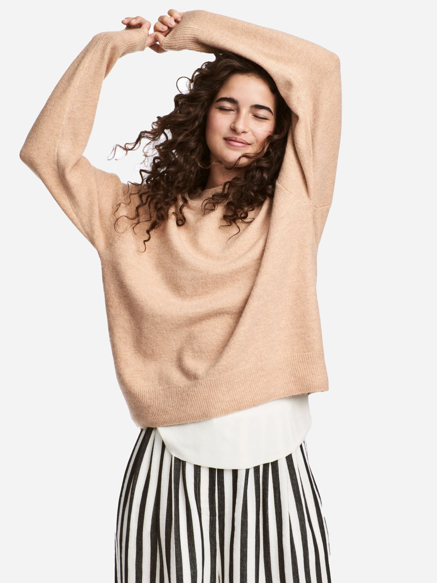 

Джемпер H&M 5197496RP71 M Светло-бежевый