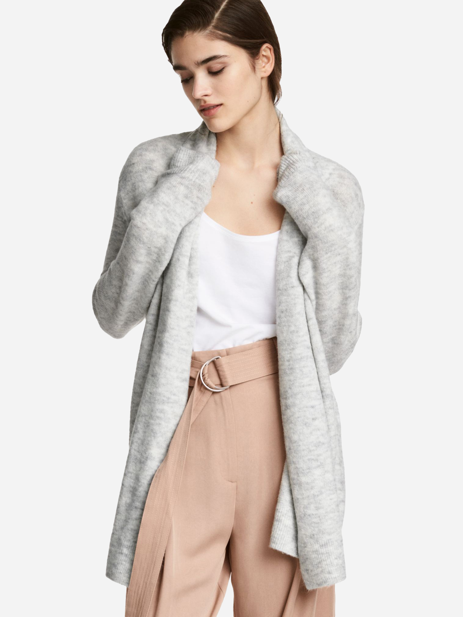 

Кардиган H&M 5644856RP71 XL Светло-серый