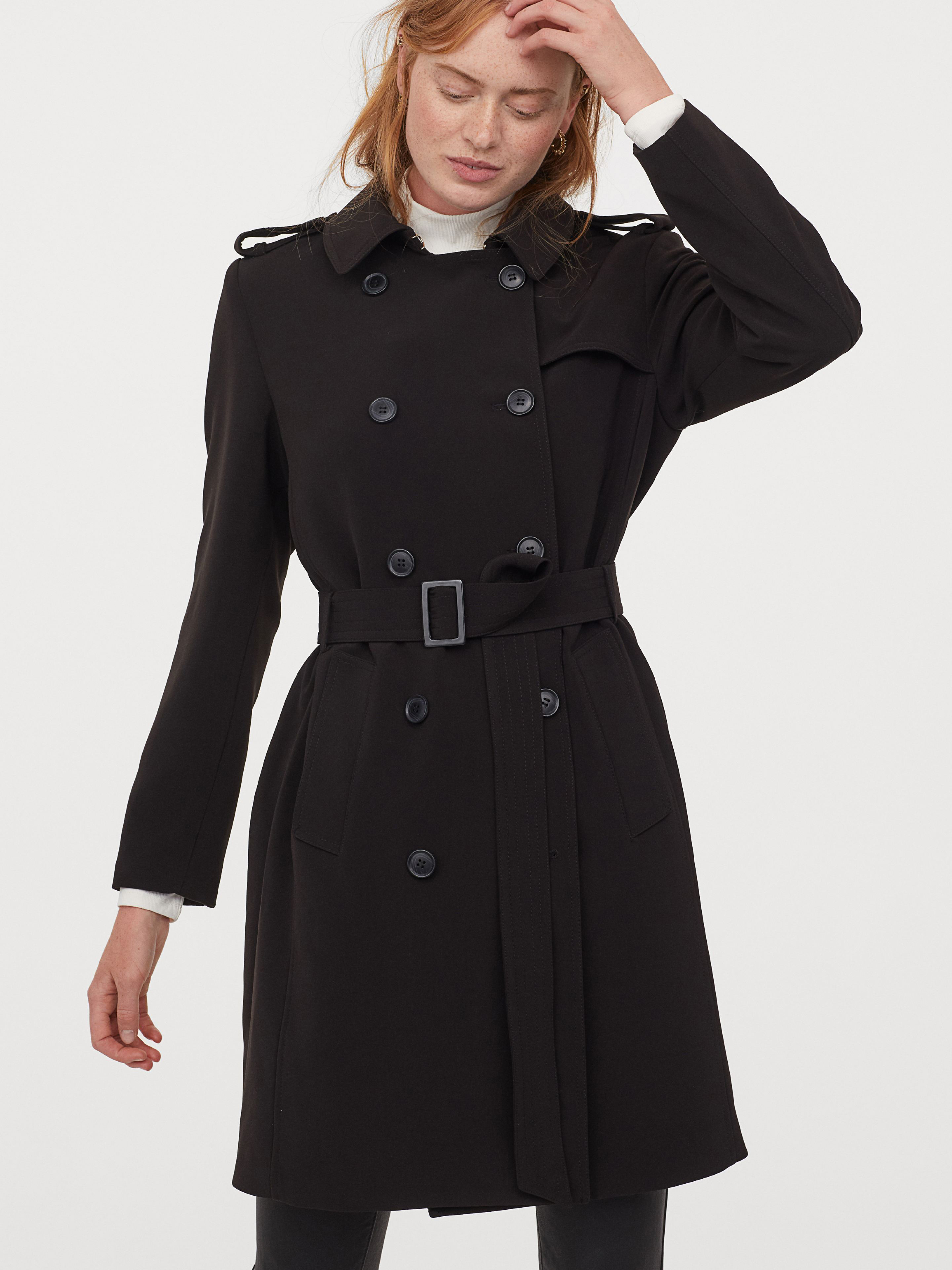 

Тренч H&M 8353481RP8  Черный, Тренч H&M 8353481RP8 34 Черный