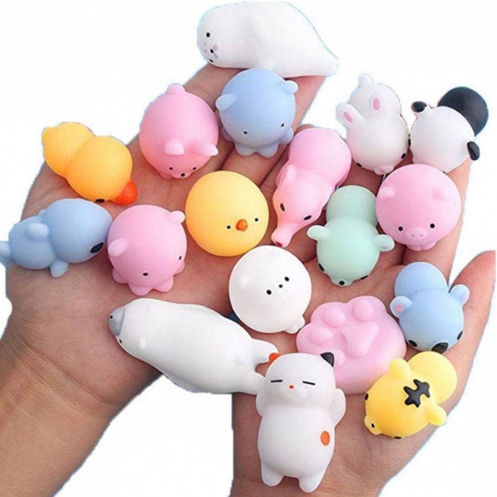 

Набор игрушек антистресс Сквиши - Mochi Squishy - 60 шт