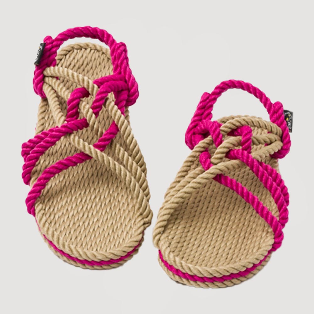 

Плетёные сандали с веревки Nomadic State Of Mind JC 40 Camel Fushia