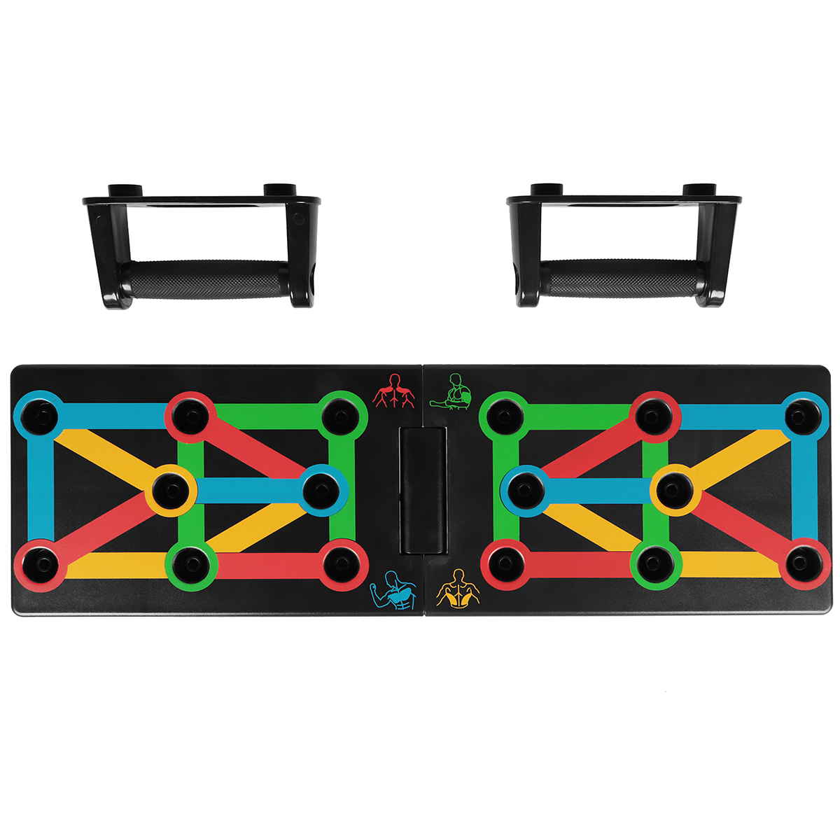 

Упоры (доска) для отжиманий со сменным хватом SportVida Push-up Bars SV-HK0376