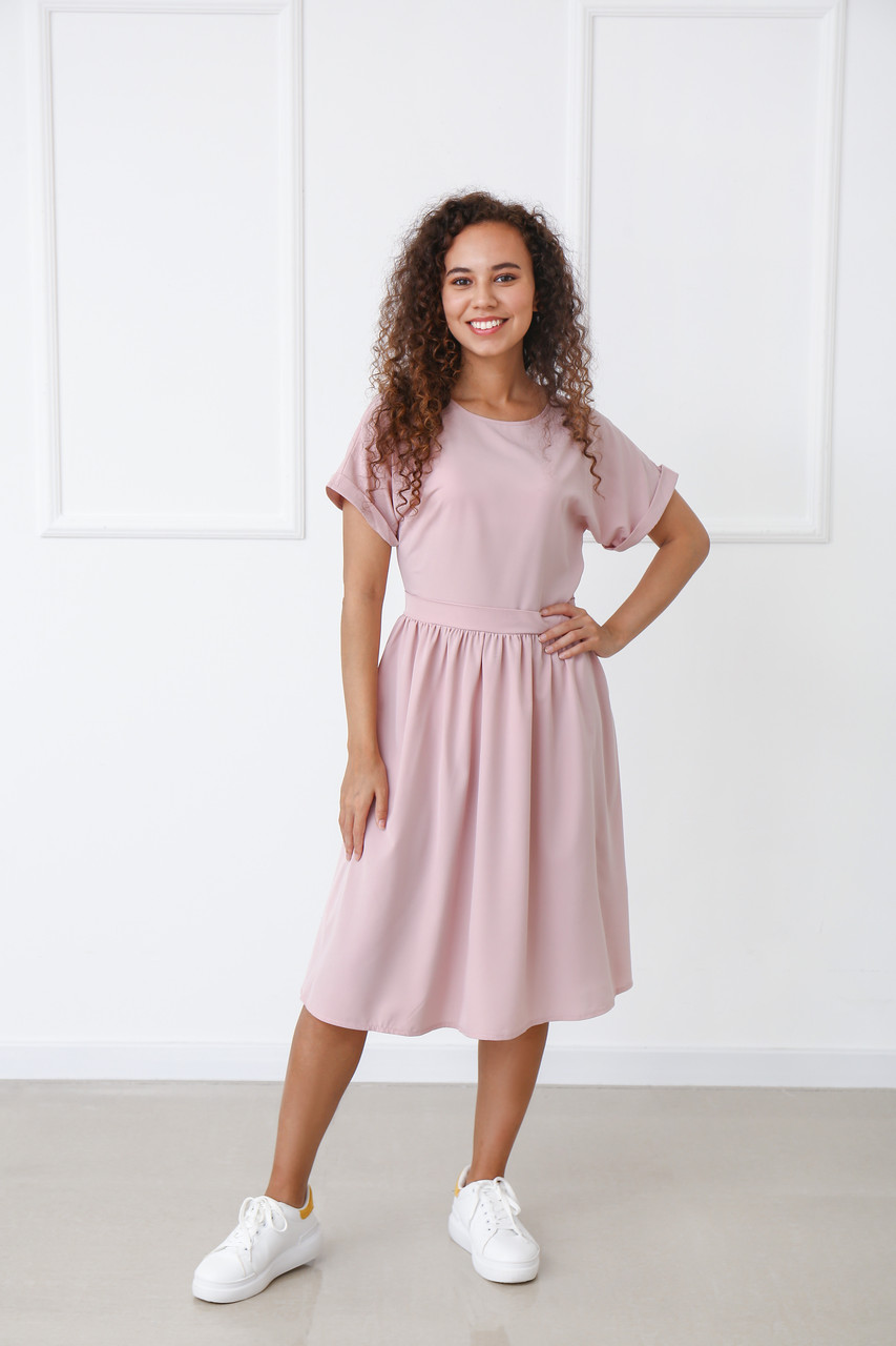 

Платье миди Fashion Girl "Валенсия"  фрезовый, Платье миди Fashion Girl "Валенсия" 42 фрезовый