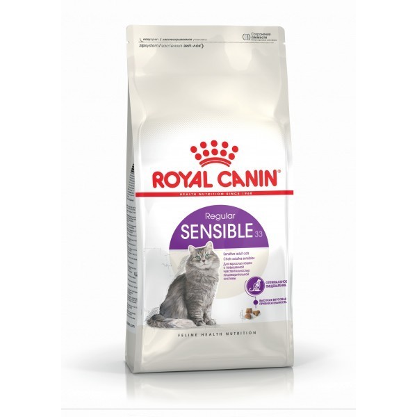 

Сухой корм для кошек с чувствительной пищеварительной системой Royal Canin sensible 2 кг 2521020