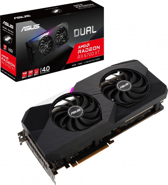 

Відеокарта Asus Radeon RX 6700 XT Dual 12GB