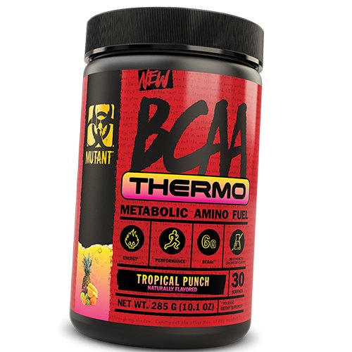 

Аминокислоты ВСАА, BCAA Thermo, Mutant 285г Тропический пунш (28100003)