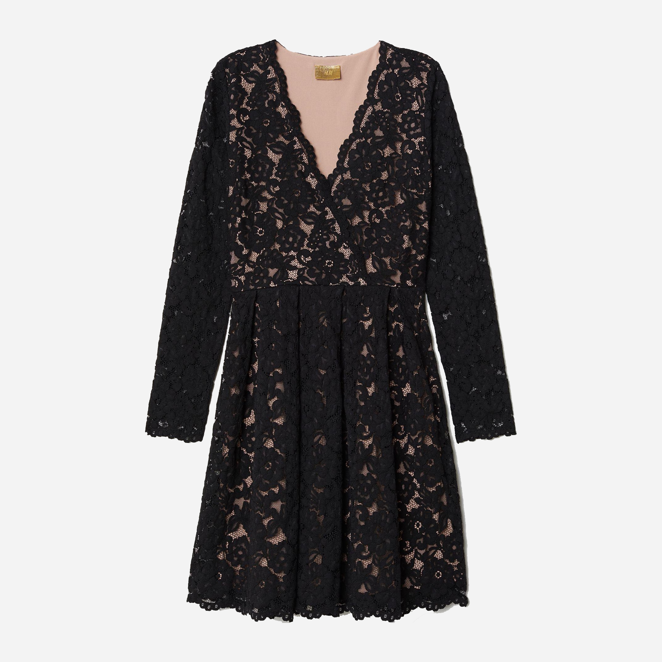

Платье H&M 5730598-AAXN 36 Черное с бежевым