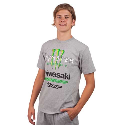 

Футболка мужская Monster Kawasaki CO-4488-5 FDSO M Серый
