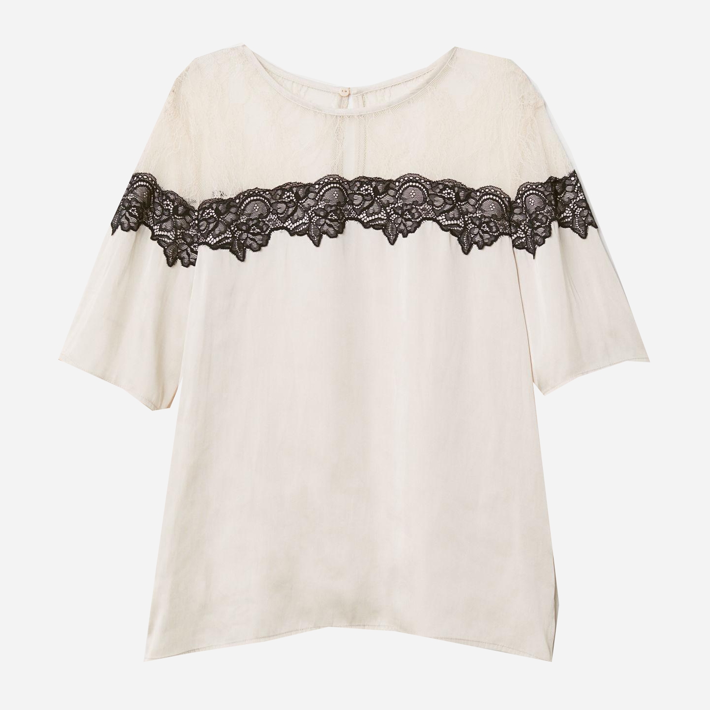 

Блузка H&M 6595738-ABAK 34 Молочная