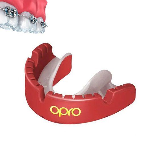 

Капа Self-fit GEN4 Gold Braces Opro Красно-белый (37362026)