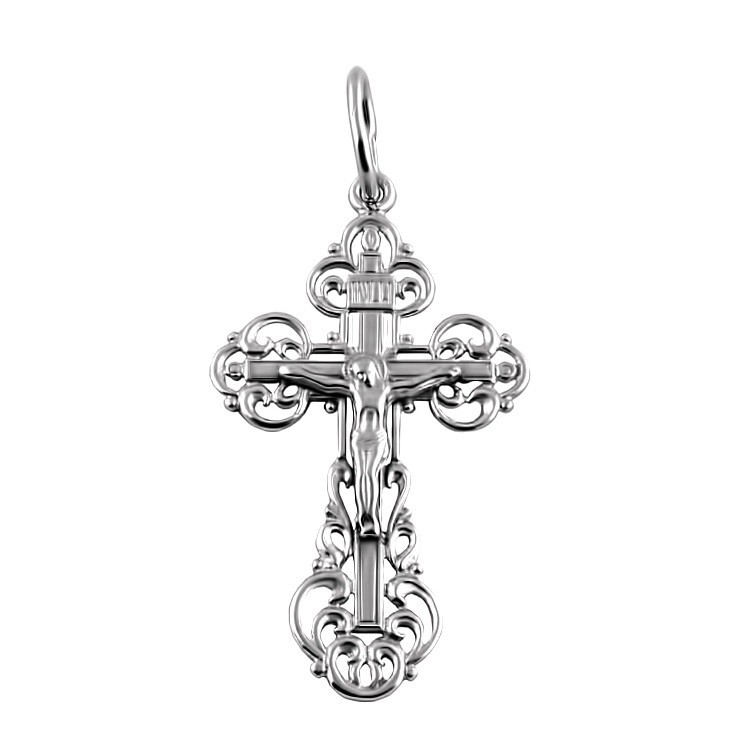 

Серебряный крест Meridian 925 пробы (Кр0075)