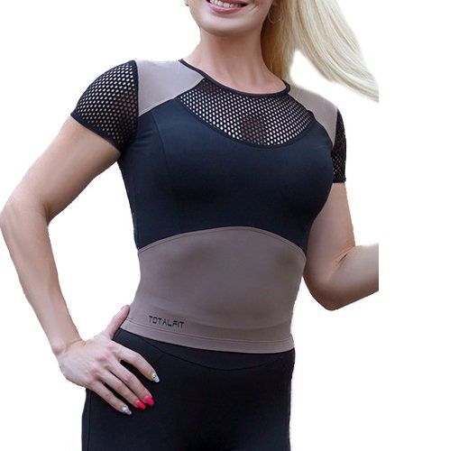 

Майка MW4 TotalFit L Черно-бежевый