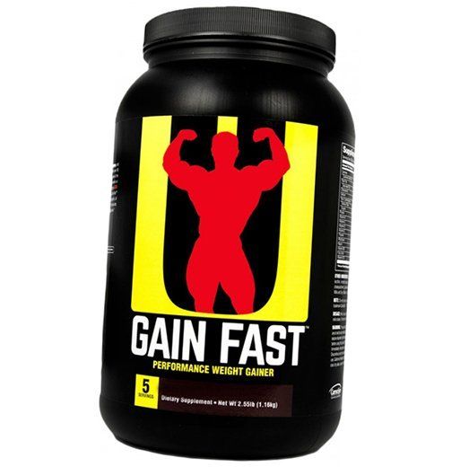 

Гейнер, Gain Fast 3100, Universal Nutrition 5900г Ваниль (30086001)