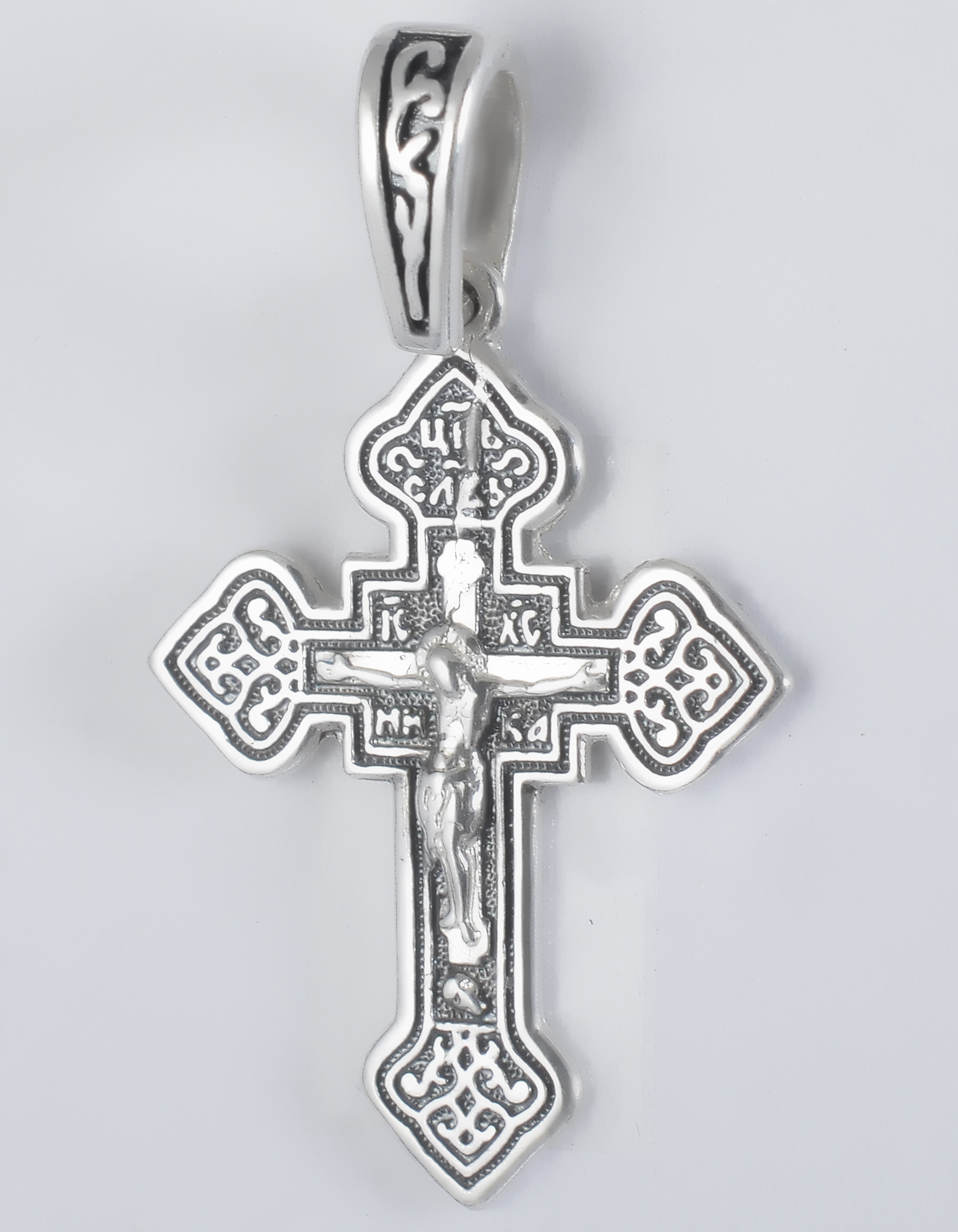

Серебряный крест Meridian 925 пробы (Кр0147чр)
