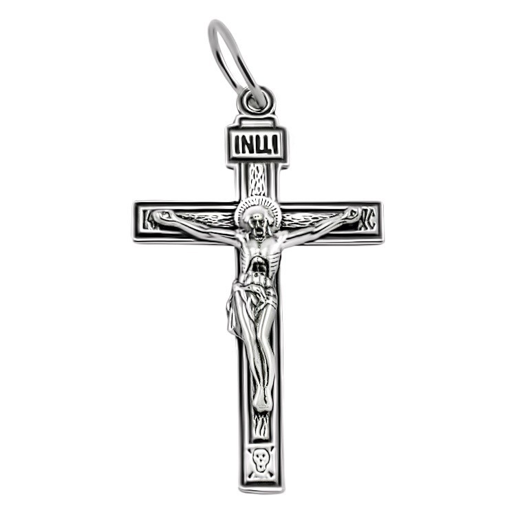 

Серебряный крест Meridian 925 пробы (Кр0034ч)